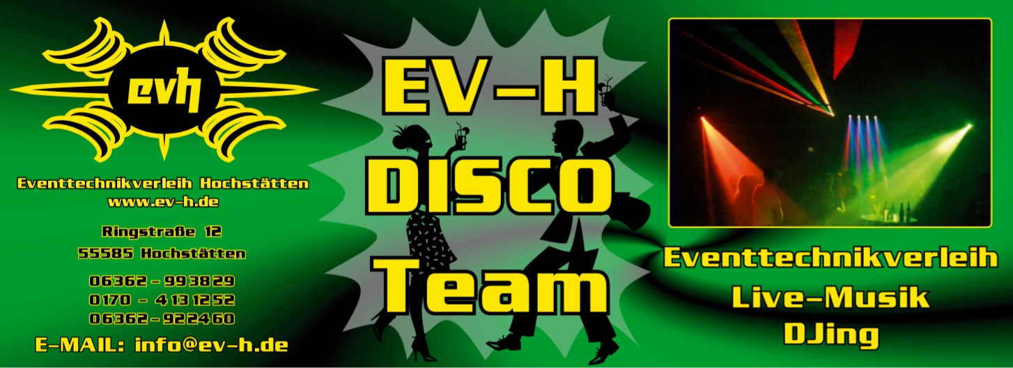 Banner EV-H Disco-Team